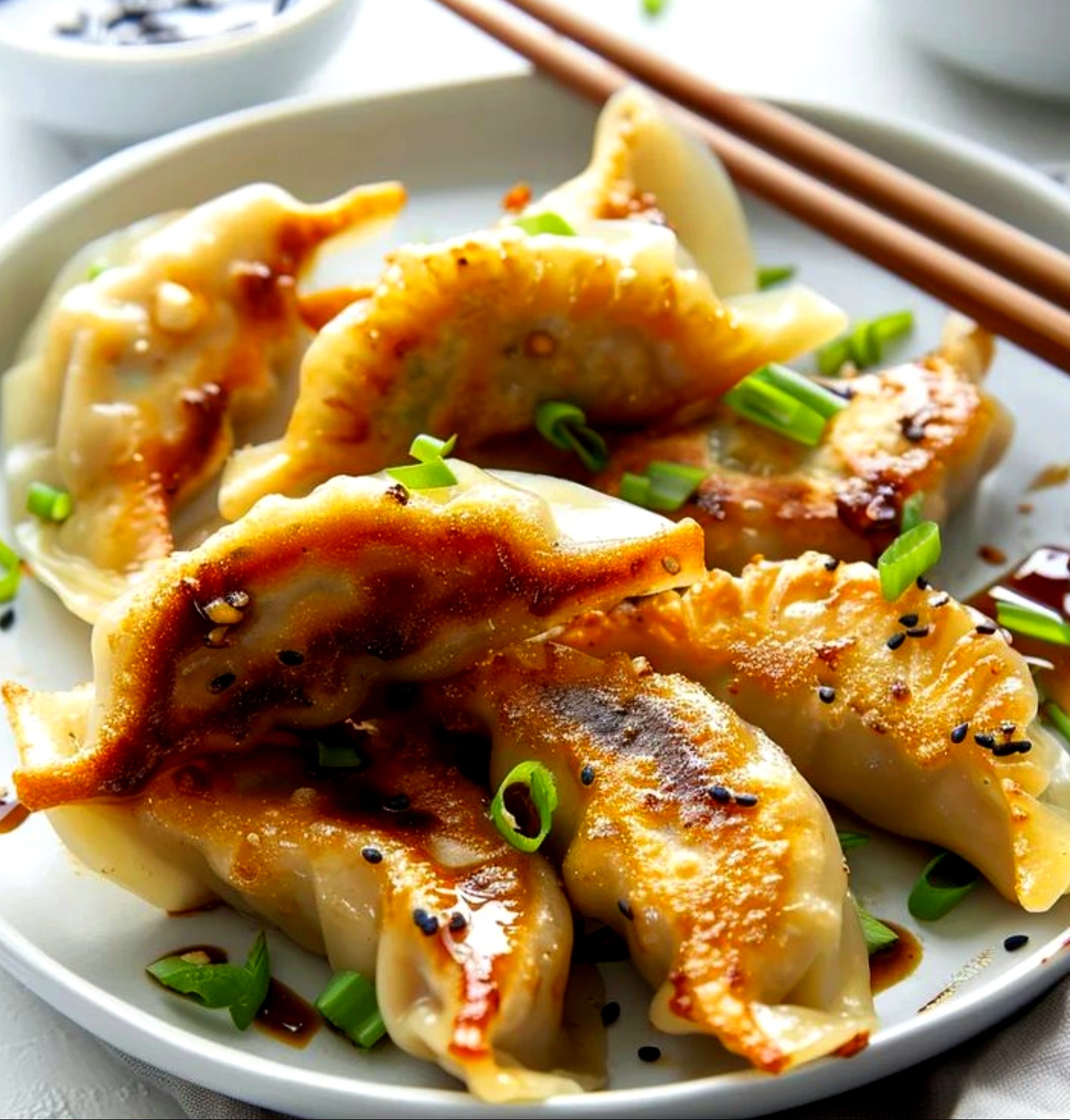 Sprøstekte kylling dumplings